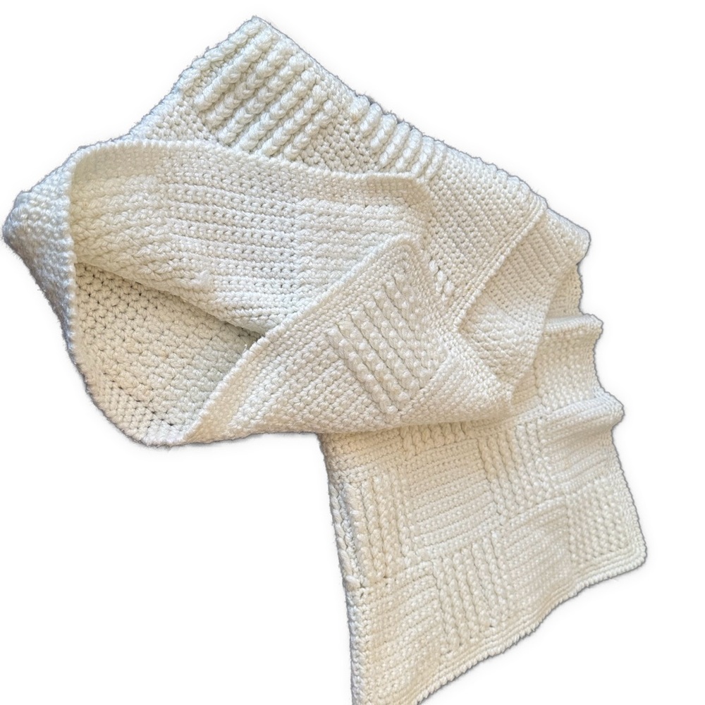Two Baby Unisex Baby Blankets Custom Gorgeous Knit Crochet unisex